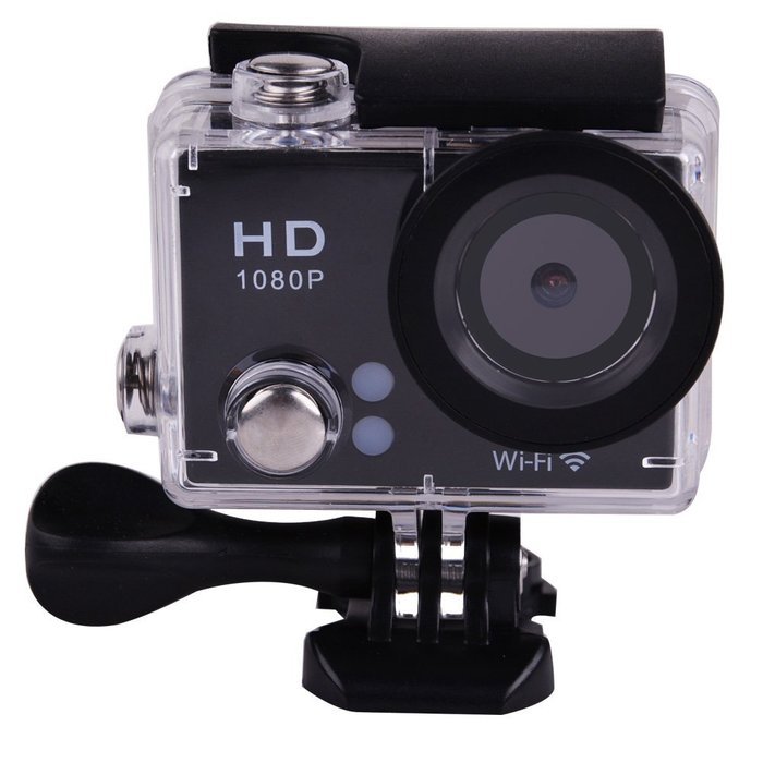 Soonbuy Black Wifi Remote Control 170 Degree Ultra-wide Angle Lens 98-Feet(30-meter) Waterproof Sports Camera N2