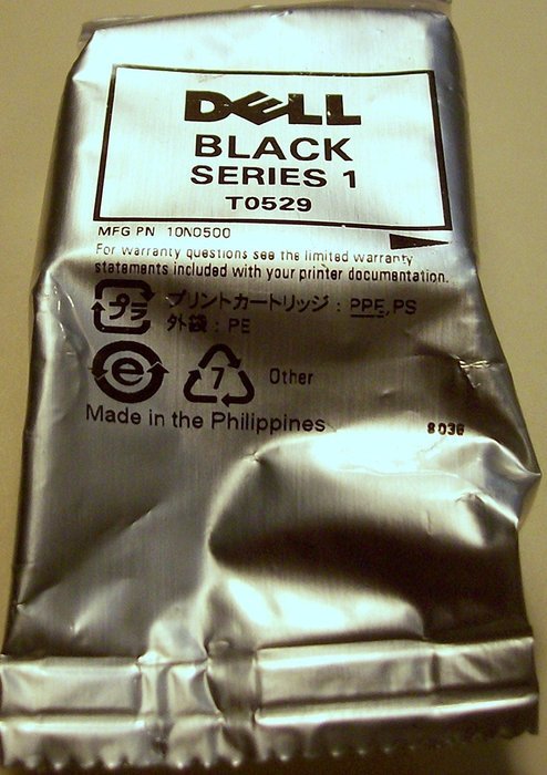 Genuine OEM Dell T0529 High Yield Series 1 Black (FN172) For Both Printers- A920 and 720- Factory Foil Sealed-...