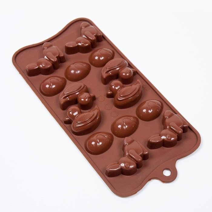 Fat Daddio's Easter Assortment Chocolate and Candy Mold N2