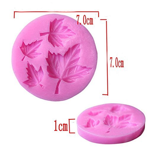 Generic Silicone Fondant Sugarcraft Mould Maple Leaves Mold Cake Decorating Tool