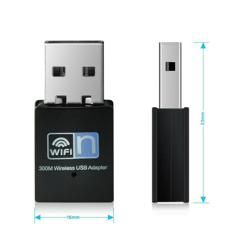 Chipset Realtek RTL8192 300Mbps MIN USB WiFi Wireless Adapter for PC/Laptop