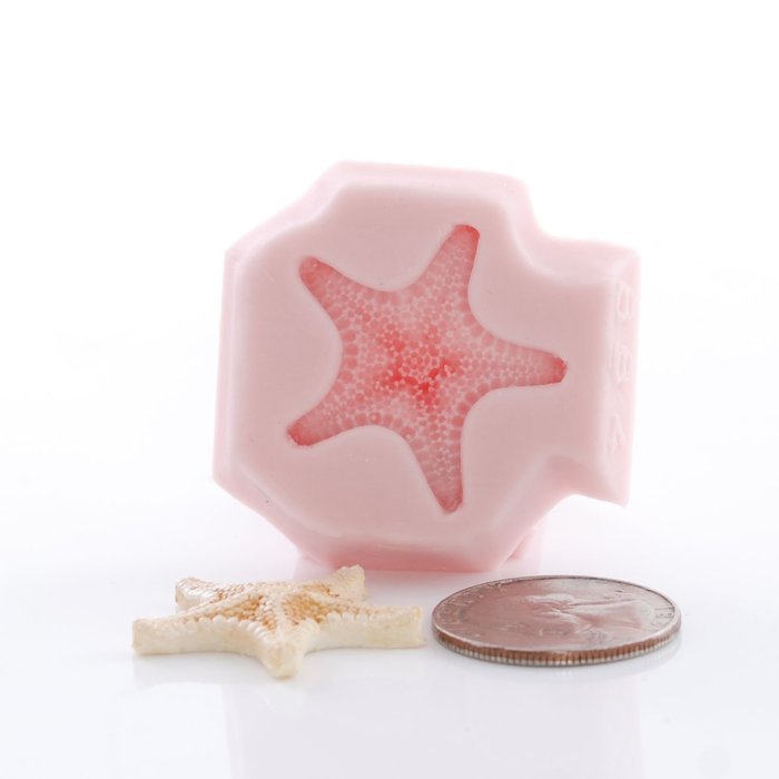 Tiny Star Fish Silicone Mold Food Safe Fondant, Chocolate, Candy, Resin, Polymer Clay, Epoxy.