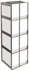 Alkali Scientific CFLB-6 Stainless Steel Vertical Chest Freezer Rack for 15ml and 50ml Tube Boxes, 24-5/16" Height...