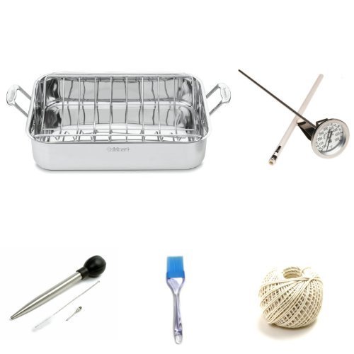 16-Inch Rectangular Roaster and Accessories Thanksgiving Bundle