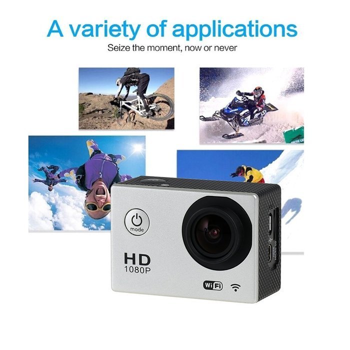ANSITO SJ4000 Waterproof Wifi 1080P Sports Camera HD Action Camera with 170 degree Wide Angle Lens and 2.0 inch... N18