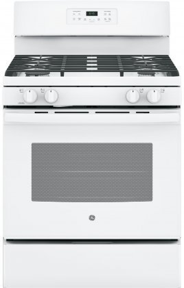 GE JGB645DEKWW 30" Gas Freestanding Range with 4 Burners, Sealed Burner, Storage Drawer, 5.0 cu. ft. Primary Oven... N2