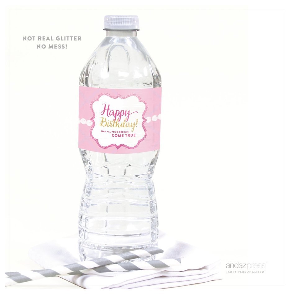 Andaz Press Sparkle Princess Birthday Collection, Happy Birthday Water ...