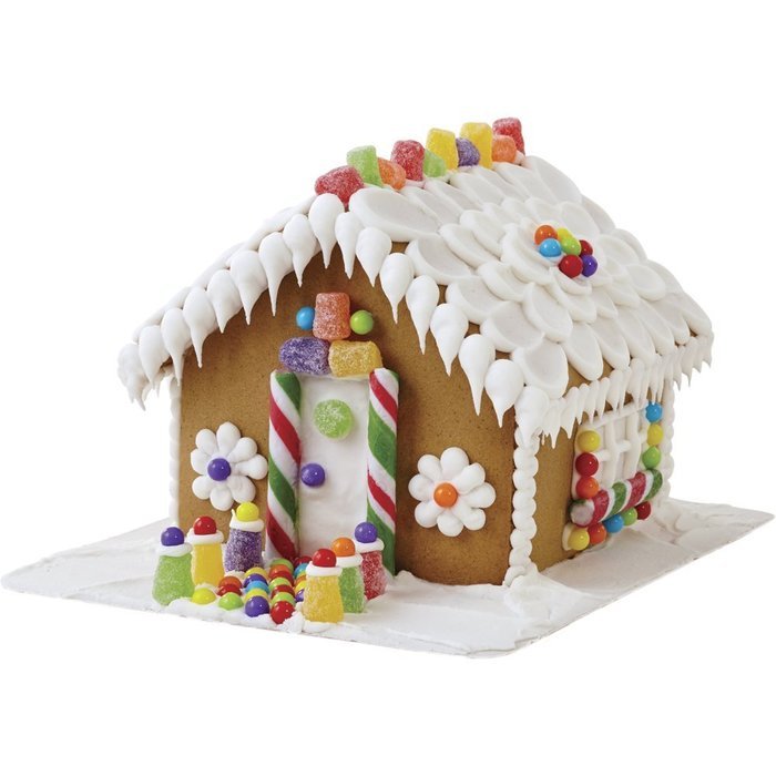 Wilton 2104-1951 Pre-Assembled Petite Gingerbread House, Multicolor N3