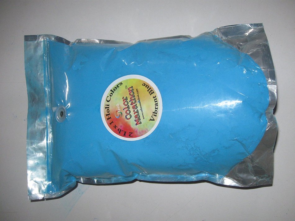 ColorMarathon&reg; Premium Quality Color Powder - 2 Lb Bags - Vibrant Blue Color N2