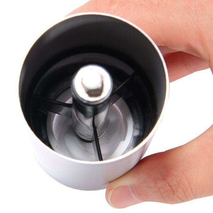 ShellMiMi Manual Coffee & Sea Salt Grinder with Ceramic Burr Stainless Steel Hand Coffee Mill