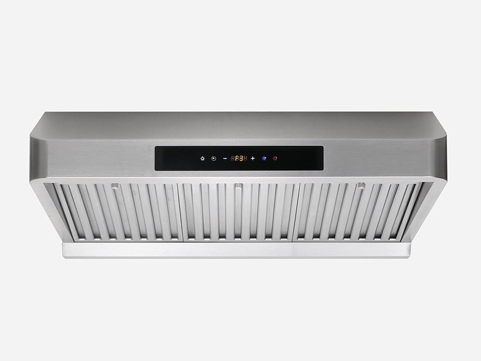 30" Europe Touch Control Baffle Filter Under Cabinet Stainless Steel Range Hood WL-0070275 N3