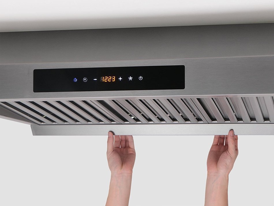 30" Europe Touch Control Baffle Filter Under Cabinet Stainless Steel Range Hood WL-0070275 N5