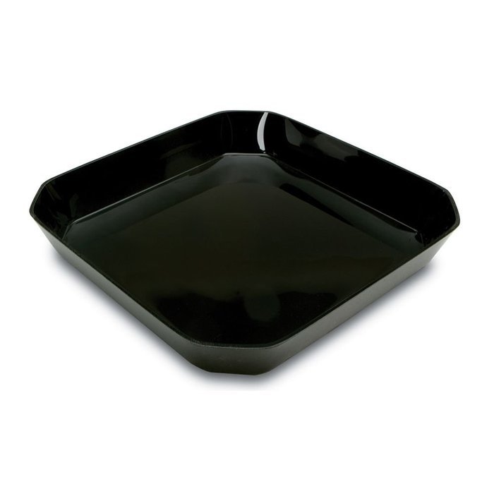 Delfin BCC-1210-10 Black Acrylic 3.25 Qt. Cut Corner Bowl