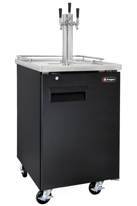 Kegco Commercial Grade Homebrew Kegerator Four Faucet Ball Lock Keg Dispenser Black N42