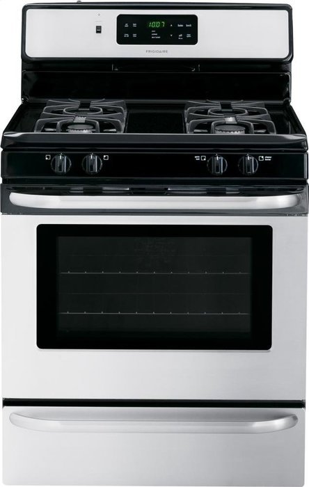 Frigidaire FFGF3024RS 30" Freestanding Gas Range with 18000 BTU Oven, 4 Burners in Stainless Steel
