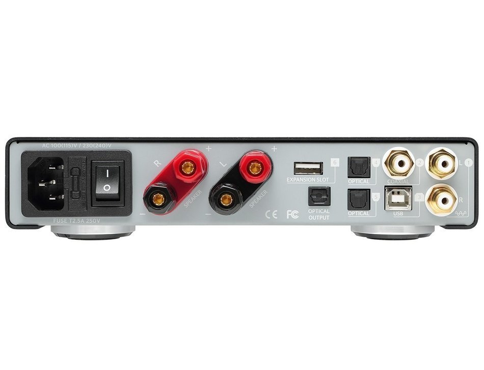 NuForce DDA120 Powerful Integrated Digital Amp with BTR1 Bluetooth Receiver Dongle Included (Silver) N2