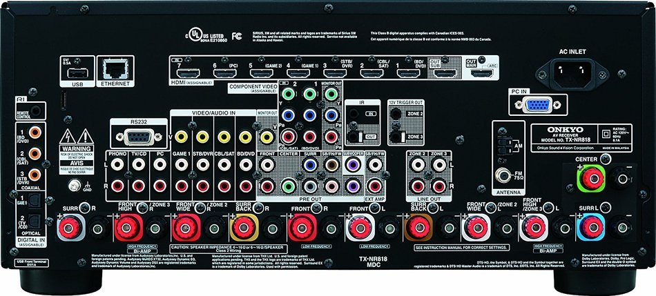 Onkyo TX-NR818 7.2-Channel Network A/V Receiver (Discontinued by Manufacturer)