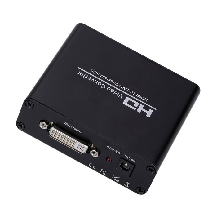 TOOGOO(R) HDMI to DVI + Coaxial Audio Video Converter Adapter 2.0/5.1 Channel N3