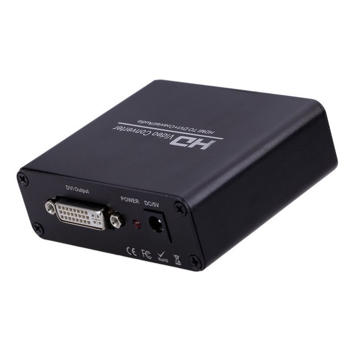 TOOGOO(R) HDMI to DVI + Coaxial Audio Video Converter Adapter 2.0/5.1 Channel N4