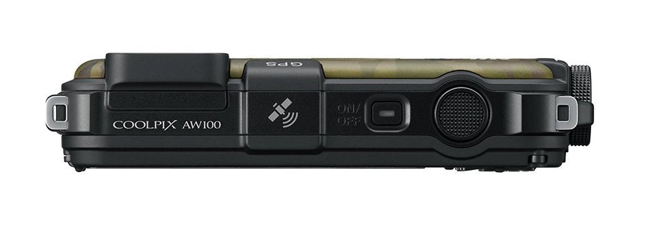 Nikon COOLPIX AW100 16 MP CMOS Waterproof Digital Camera with GPS and Full HD 1080p Video (Camouflage) (OLD MODEL) N10