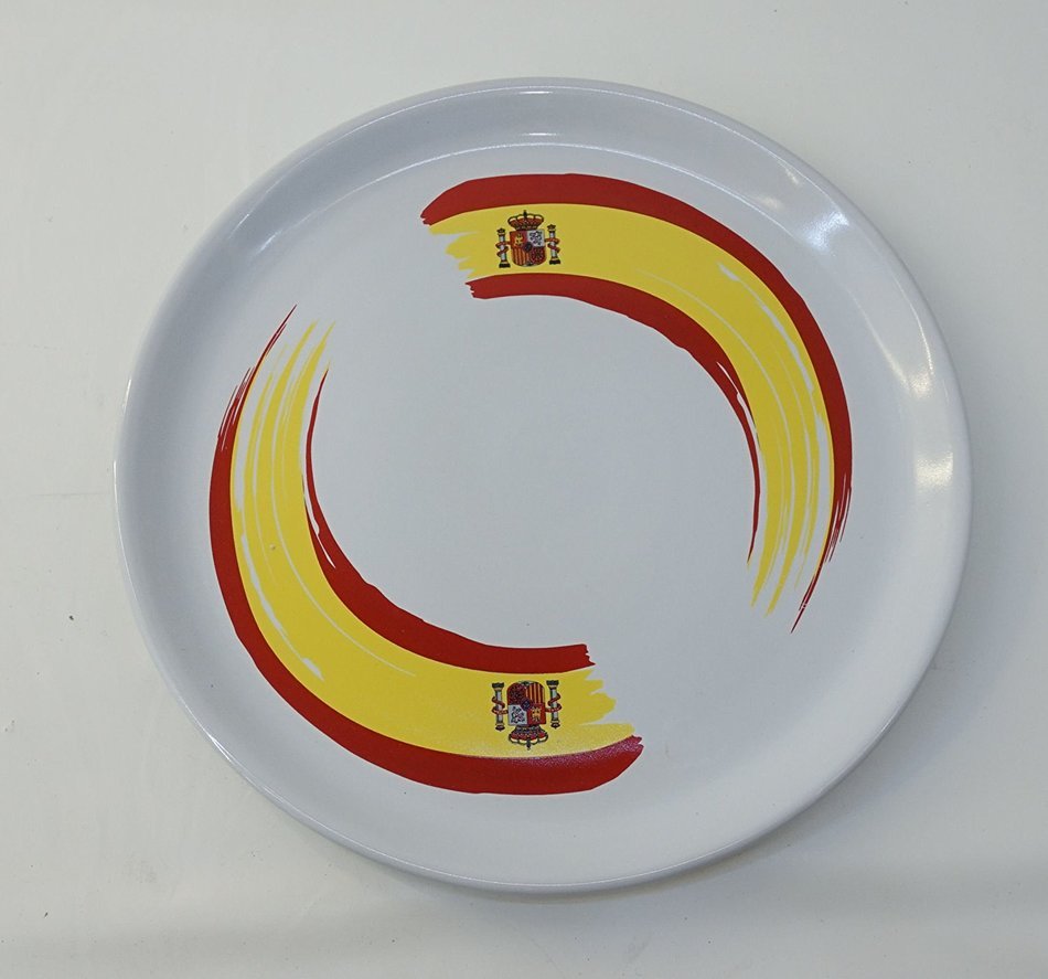 Brandani: "Pizza Nation" Set of 4 Pizza Plates [ Italian Import ]