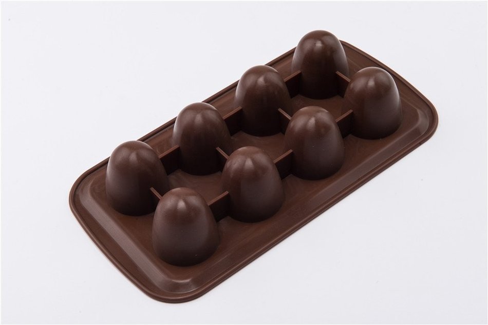 8 Cavity Round Silicone Handmade Cake Ice Pudding Soap Making Moulds N4