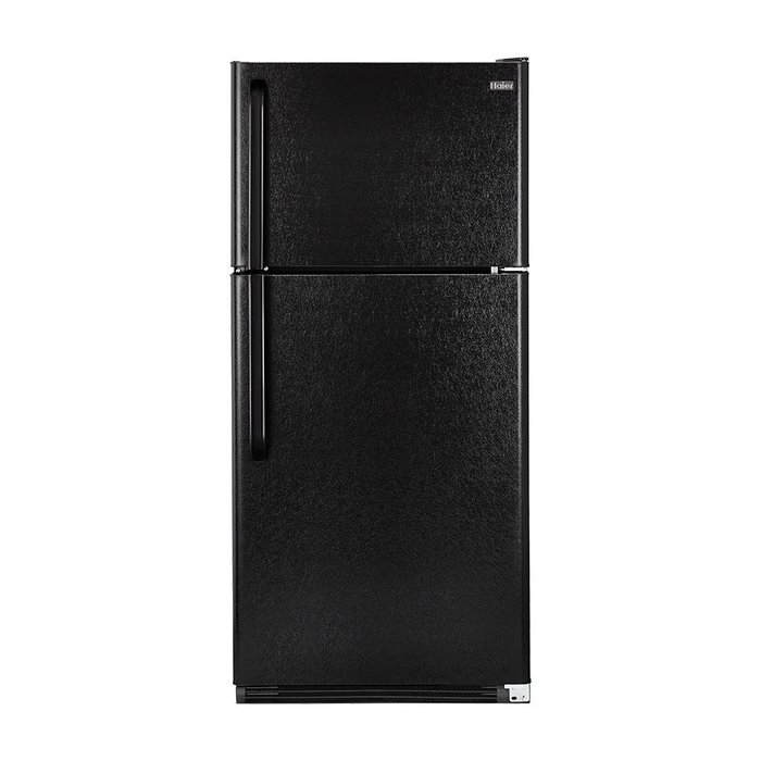 Haier HRT18R1APB 29.20" Freestanding Top Freezer Refrigerator with 18.1 cu. ft. Total Capacity, 2 Glass Shelves...