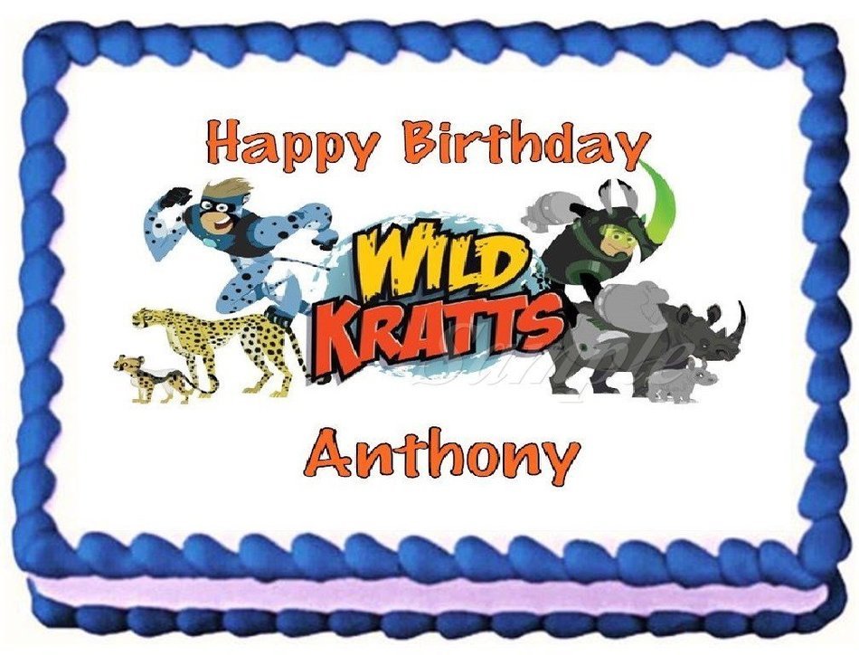 Wild Kratts Edible Frosting Sheet Cake Topper #2 - 1/4 Sheet