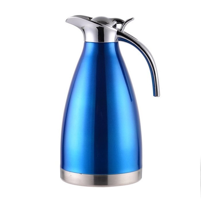 MEGOOD 1.5L Stainless Steel Coffee Carafe Home Vacuum Insulation Pot(Red) N2