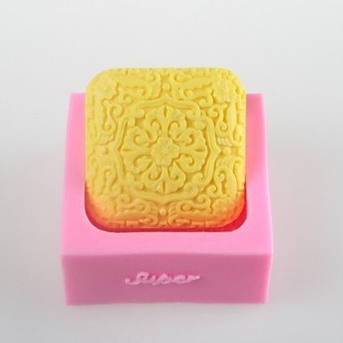 Y&XL&H Square Shaped Soap Mold Mooncake Mould Fondant Cake Chocolate Silicone Mold, Decoration Tools Bakeware
