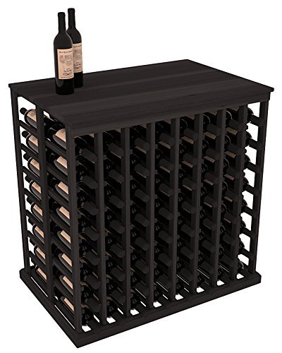 Wine Racks America Redwood Double Deep Tasting Table + Solid Top. 13 Stains to Choose From! N4