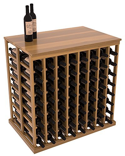 Wine Racks America Redwood Double Deep Tasting Table + Solid Top. 13 Stains to Choose From! N5