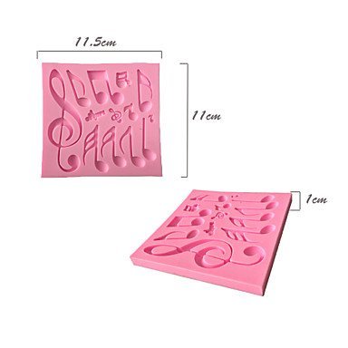 Y&XL&H Music Note Decoration Fondant Mold Cake Decoration Mold