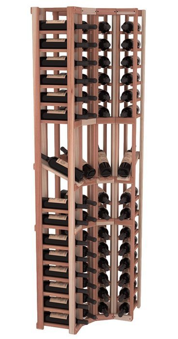 Wine Racks America Redwood 4 Column Display Corner Cellar Kit. 13 Stains to Choose From! N4