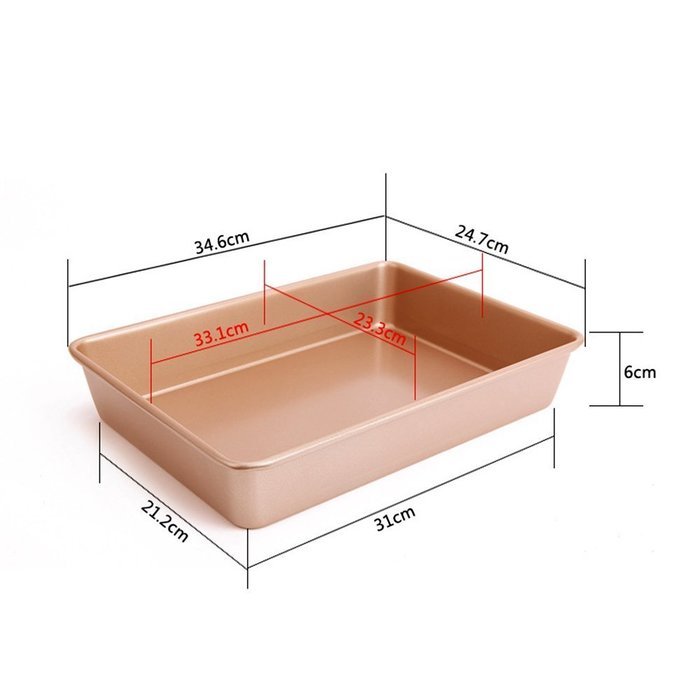 MyLifeUNIT Rectangular Cake Pan, Nonstick Baking Pan, 9" x 13" N3