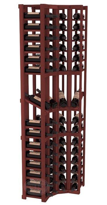Wine Racks America Redwood 4 Column Display Corner Cellar Kit. 13 Stains to Choose From! N5