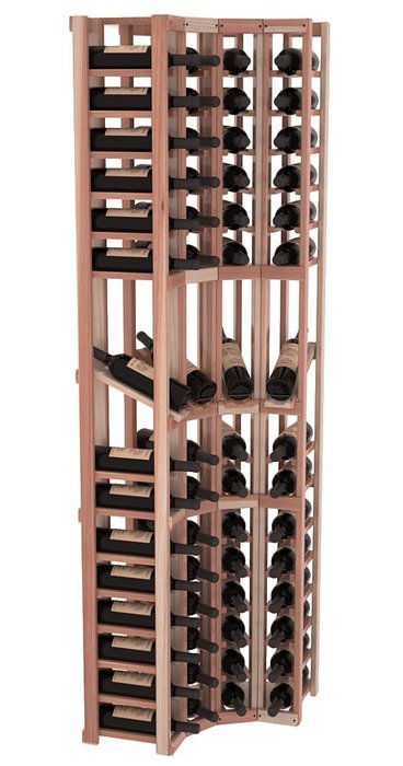 Wine Racks America Redwood 4 Column Display Corner Cellar Kit. 13 Stains to Choose From! N6