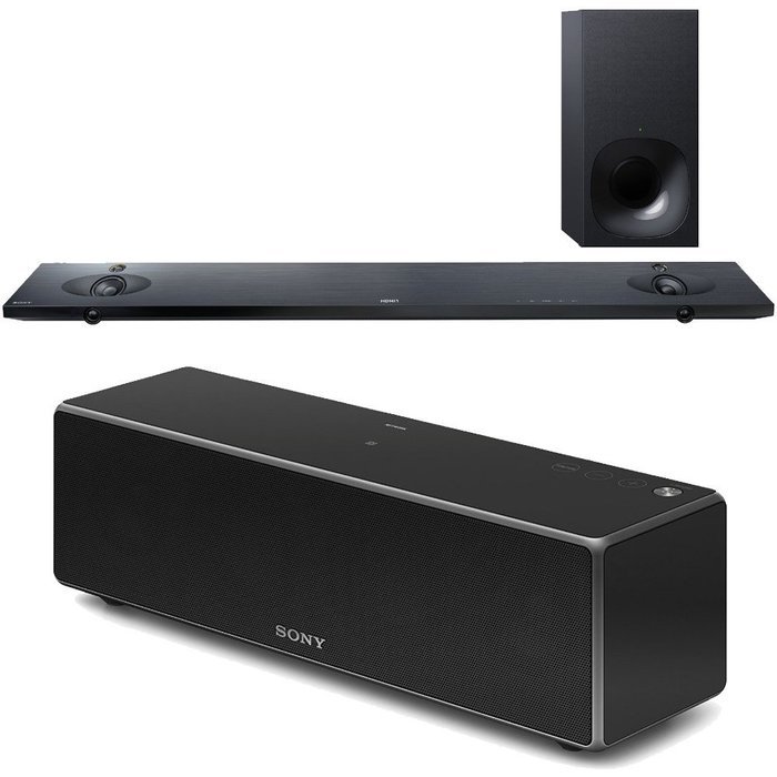 Sony HTNT5 Sound Bar w/ Hi-Res Audio & Wireless +Sony SRSZR7 Hi-Res BT Speaker
