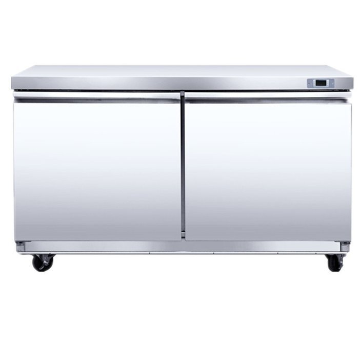 2 Door Stainless Steel 11.1 Cu. Ft Commercial Freezer Under Counter N2