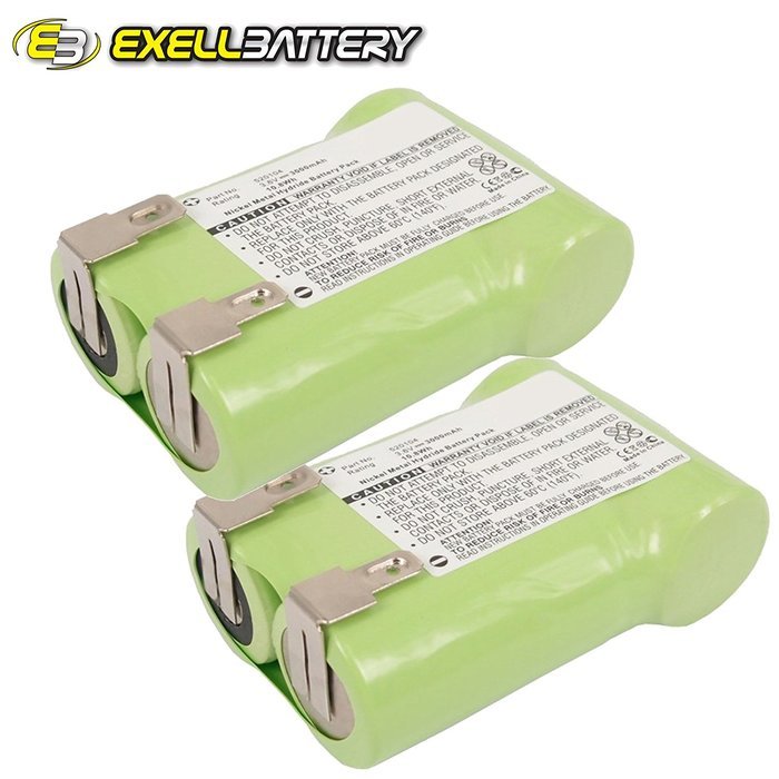 2x Exell Ni-MH 3.6V Battery Fits AEG Junior 3000 Handheld Vacuums Replace 520104