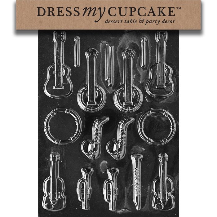 Dress My Cupcake DMCJ062 Chocolate Candy Mold, Musical Instruments