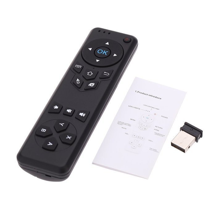 Andoer MX5 Portable 2.4G Wireless Remote Control Air Mouse Wireless Somatosensory Remote Controller with USB 2.0... N7