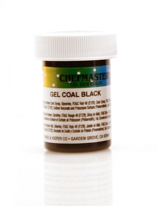 Chefmaster Gel Food Color, Coal Black - 1 oz.