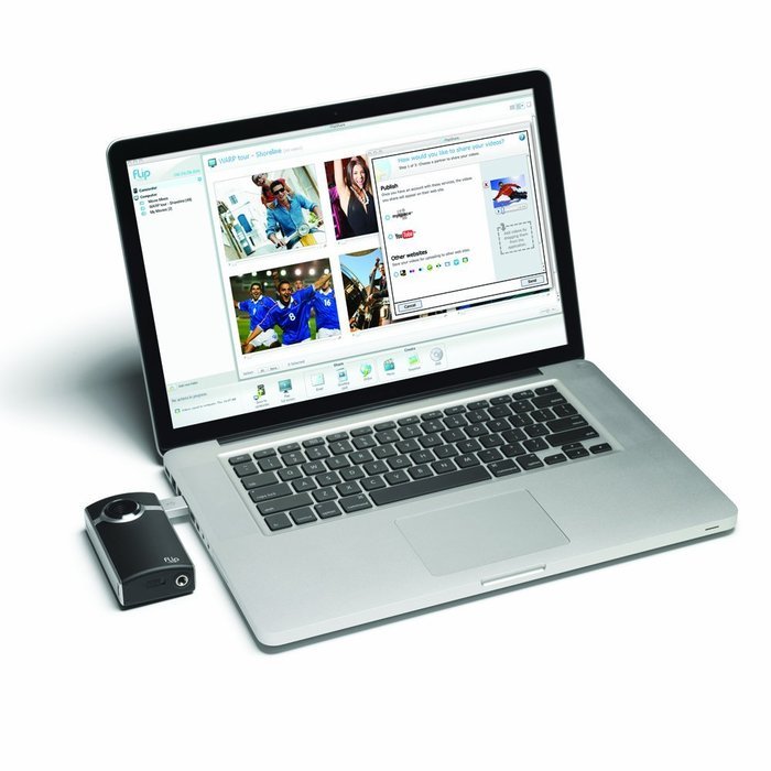 Flip Ultra Video Camera - White, 4 GB, 2 Hours (2nd Generation) N13