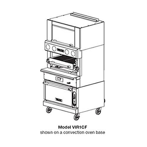 Vulcan VIR1CF V Series Deck-Broiler Heavy Duty range match Gas single deck infra