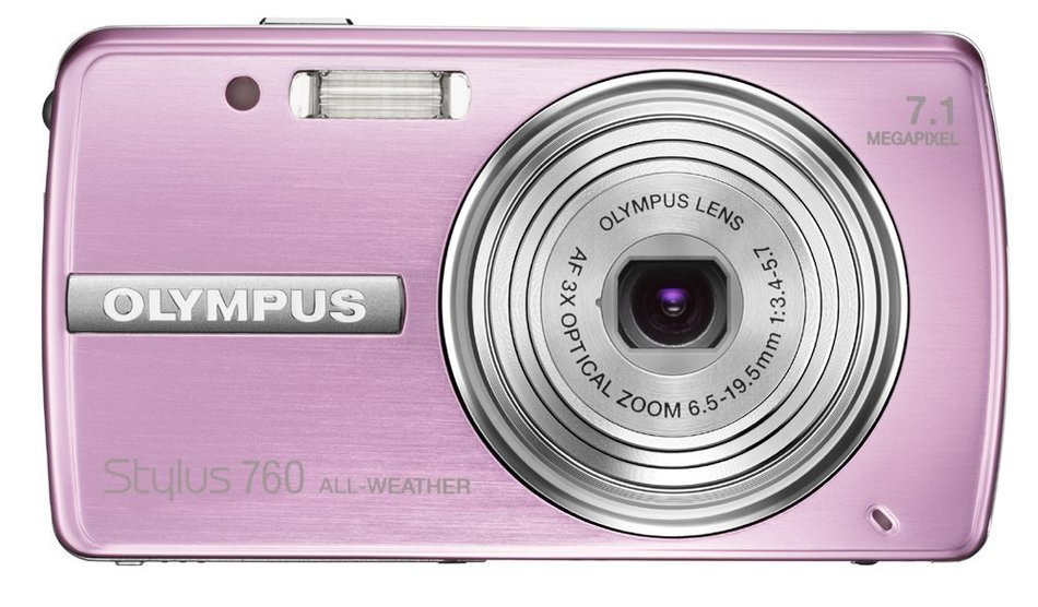 Olympus Stylus 760 7.1MP Digital Camera with Dual Image Stabilized 3x Optical Zoom (Pink) N9