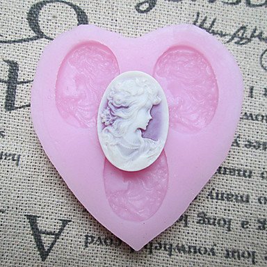 Sher Three Holes Figure Heart Shaped Fondant Molds Sugar Craft Tools Resin flowers Mould Molds For Cakes
