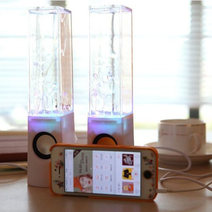 LED Light Dancing Water Show Music Fountain Bass Shock Speakers Amplifier Audio Player For Phones Computer Laptop... N5