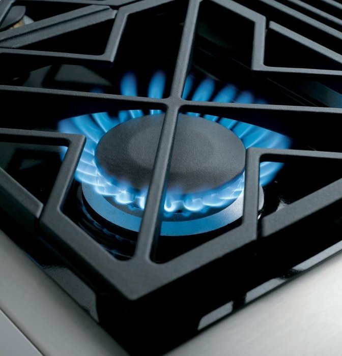GE CGU366SEHSS Cafe 36" Black Gas Sealed Burner Cooktop N8