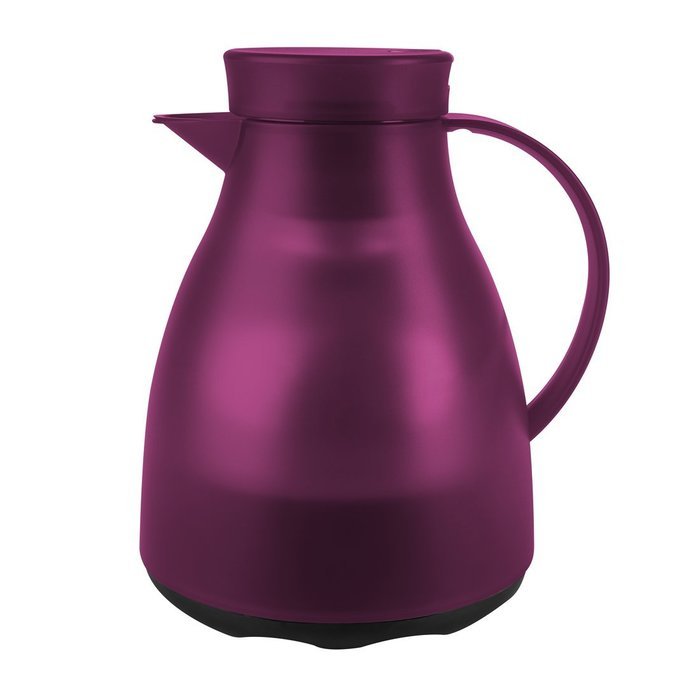 Emsa Thermos Jug "Easy Clean" 33.81 lb oz, Transparent/Raspberry